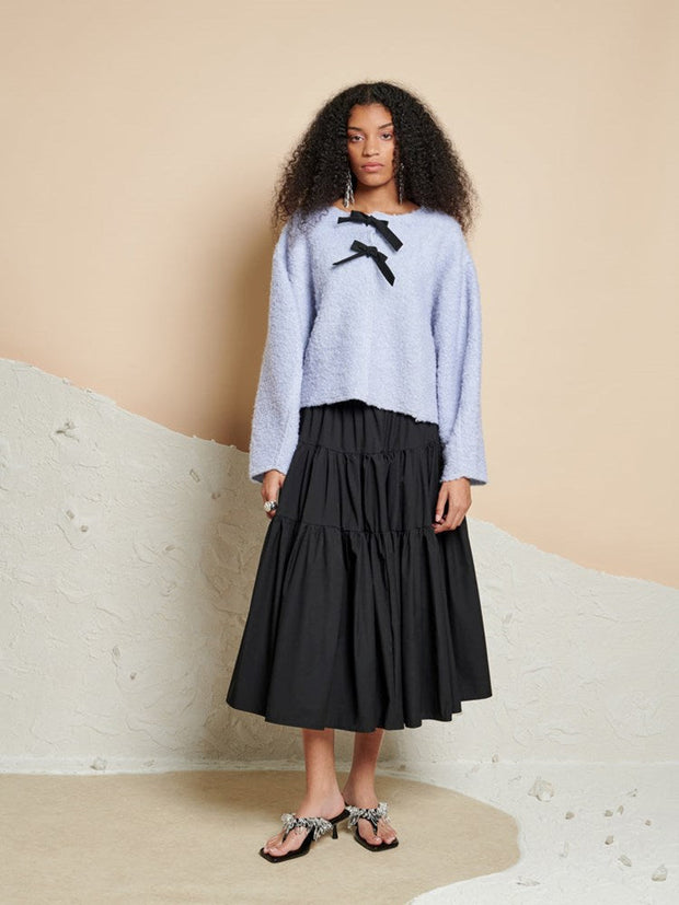 <b> Ghospell </b> Harriet Tiered Midi Skirt