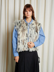 <b> Ghospell </b> Greer Faux Fur Gilet