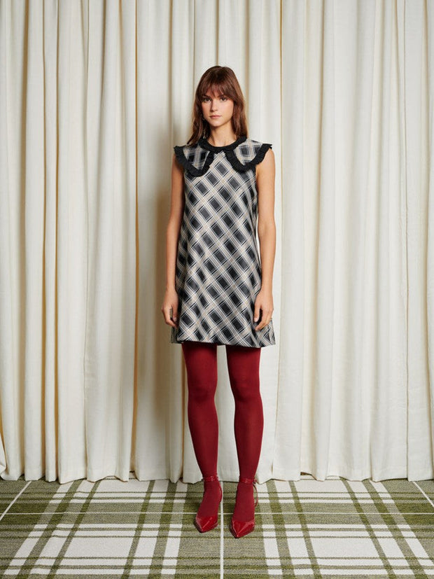 <b> Ghospell </b> Morven Check Mini Dress