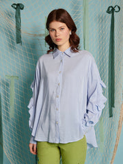 Sail Stripe Blouse Baby Blue / Z