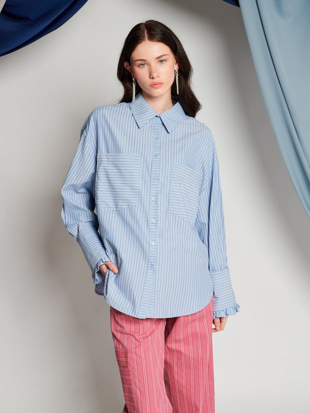 <b> Ghospell </b> Sheena Stripe Shirt