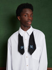 Lilian Tie Shirt Pearl White / Z