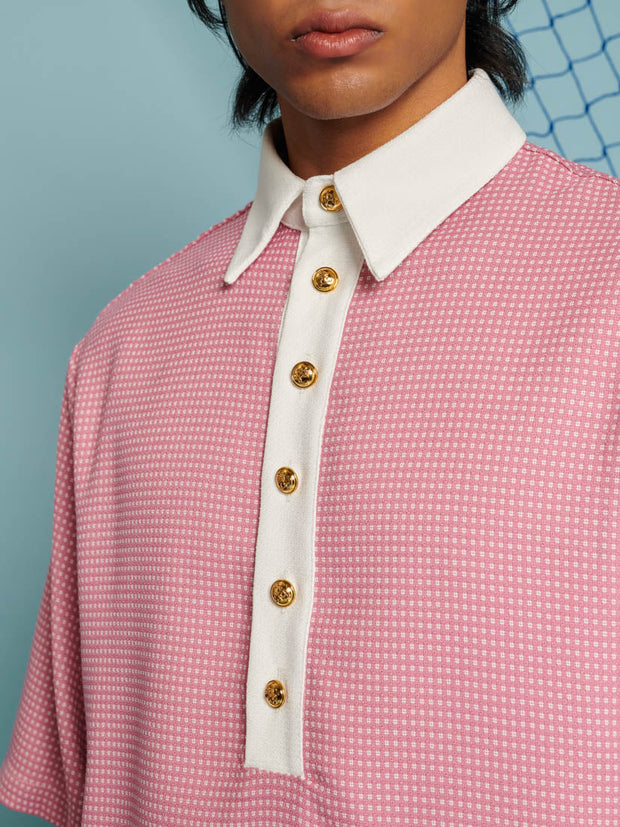 Compass Polo Shirt Raspberry Pink / Z