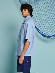 Remora Shirt with Tie Cloud Blue / Z