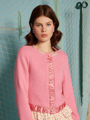 Mira Pearl Cardigan Raspberry Pink / Z