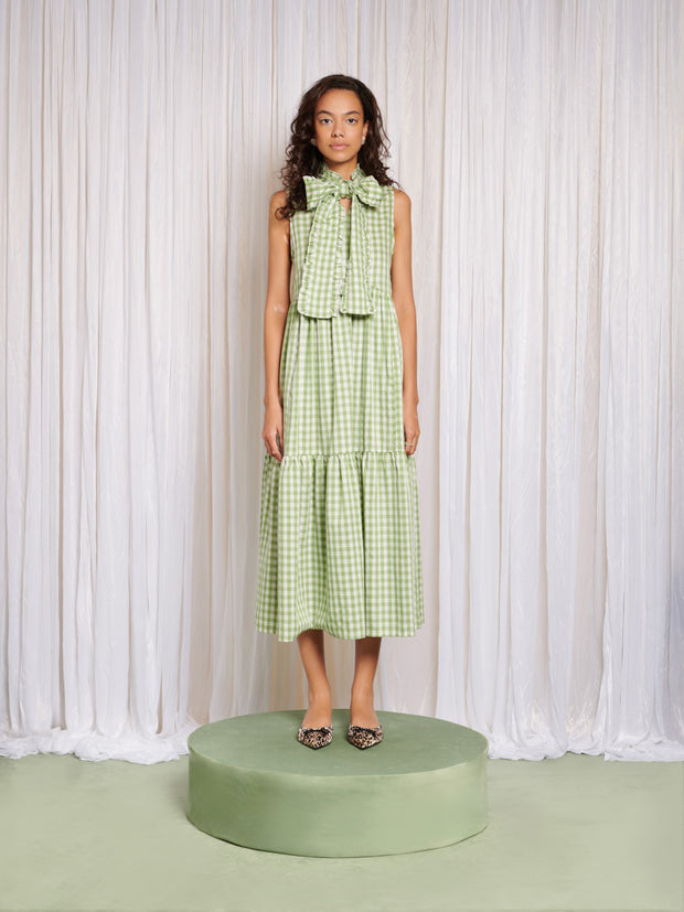 Stables Gingham Bow Dress