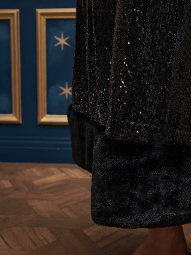 Palais Sequin Midi Dress