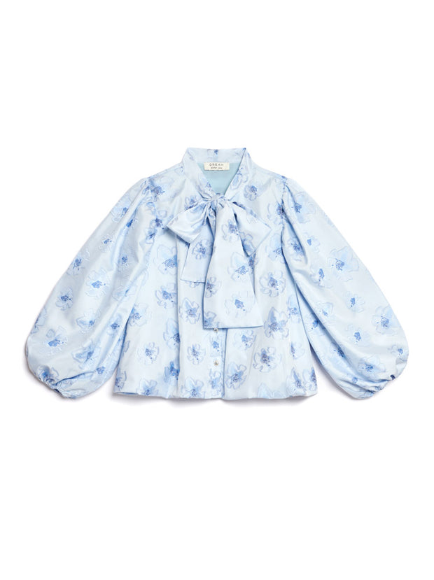 <b>DREAM</b> Lily Floral Bow Blouse