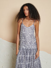 <b> Ghospell </b> Cameron Zebra Midi Dress