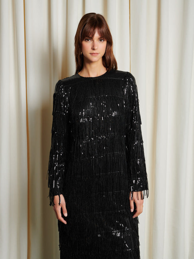 <b> Ghospell </b> Berkley Sequin Midi Dress