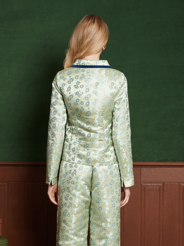 Marjorie Jacquard Jacket Smoke Green / Z