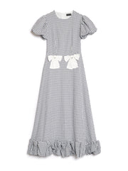 Lady Gingham Midi Dress