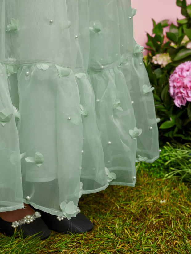 <b>DREAM</b> Prairie Organza Midi Skirt