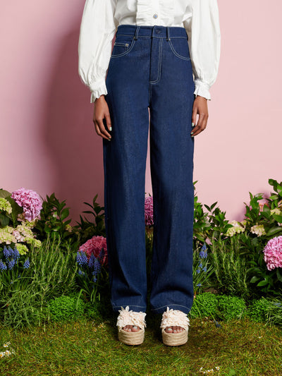 <b>DREAM</b> Rosie Denim Embroidery Trousers