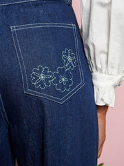 <b>DREAM</b> Rosie Denim Embroidery Trousers